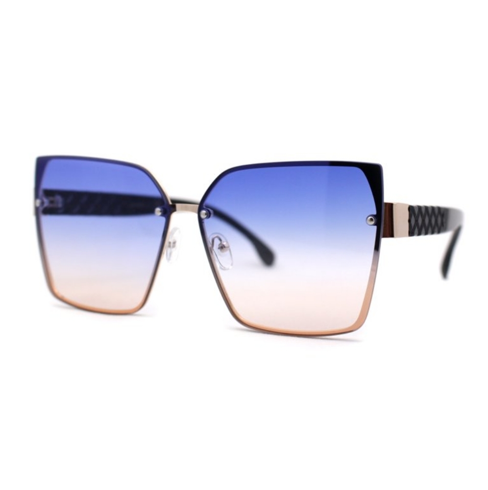 151.) Gold Blue Black Sunglasses🔥